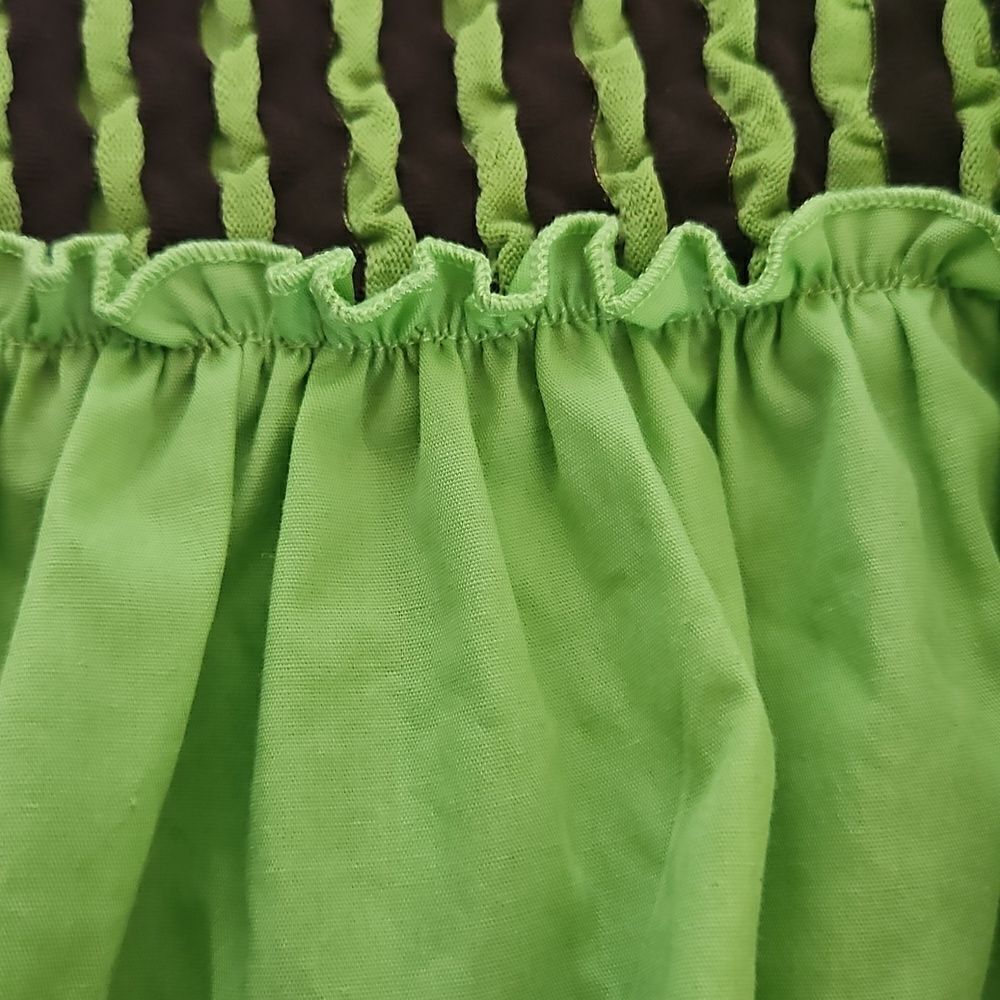 Samuel Dong Women's Green Ruffled Sleevless Top Medium - Picture 14 of 16